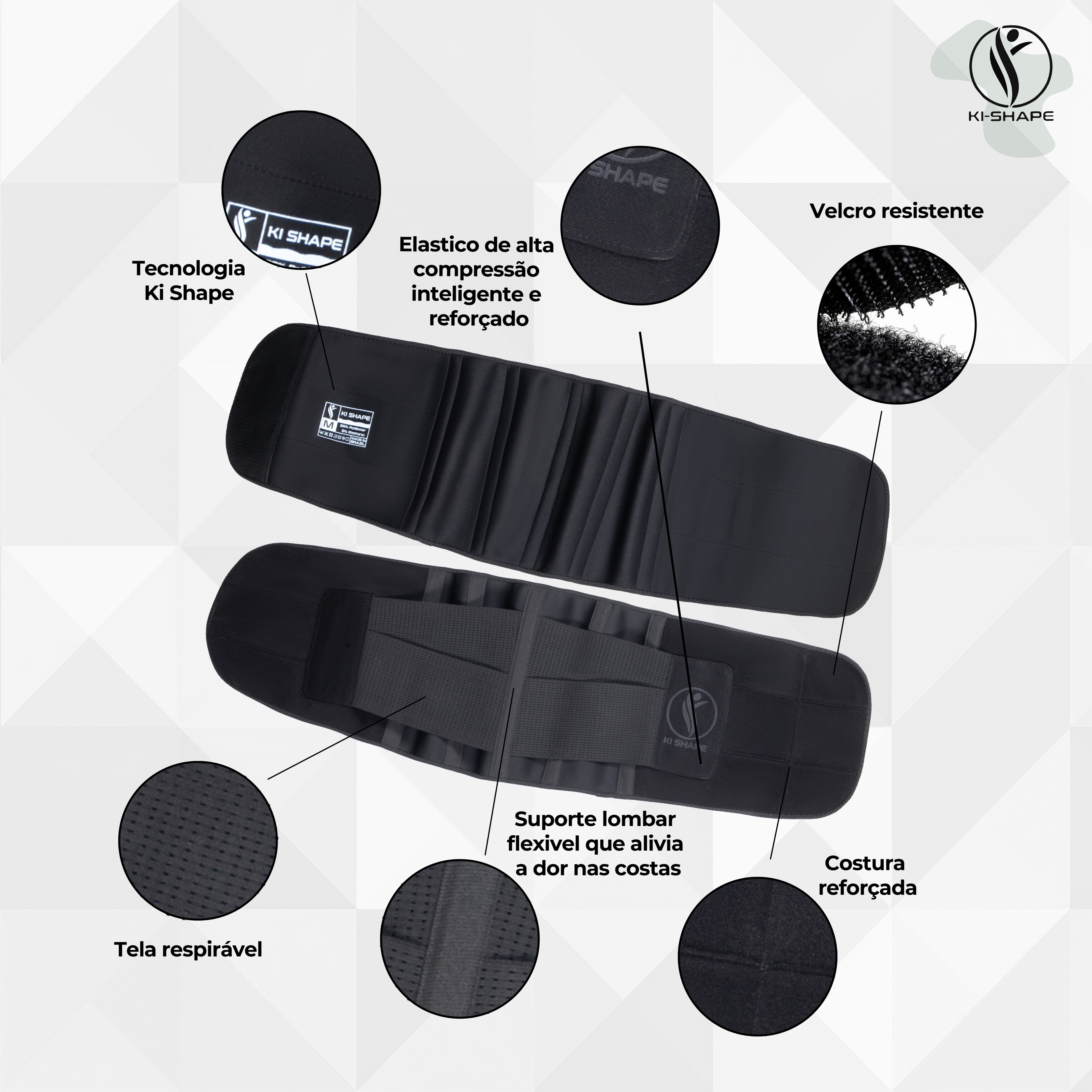 Cinta Modeladora Ki-Shape Infinity Curve