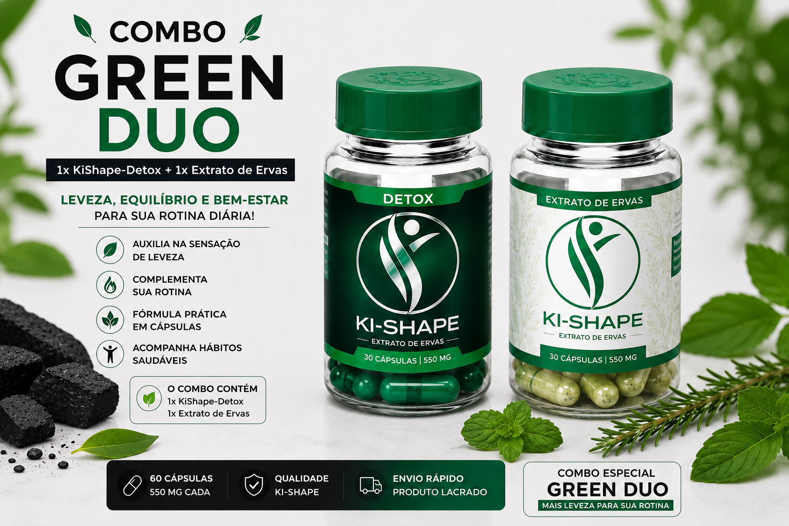 Combo Duo Detox + Extrato de Ervas